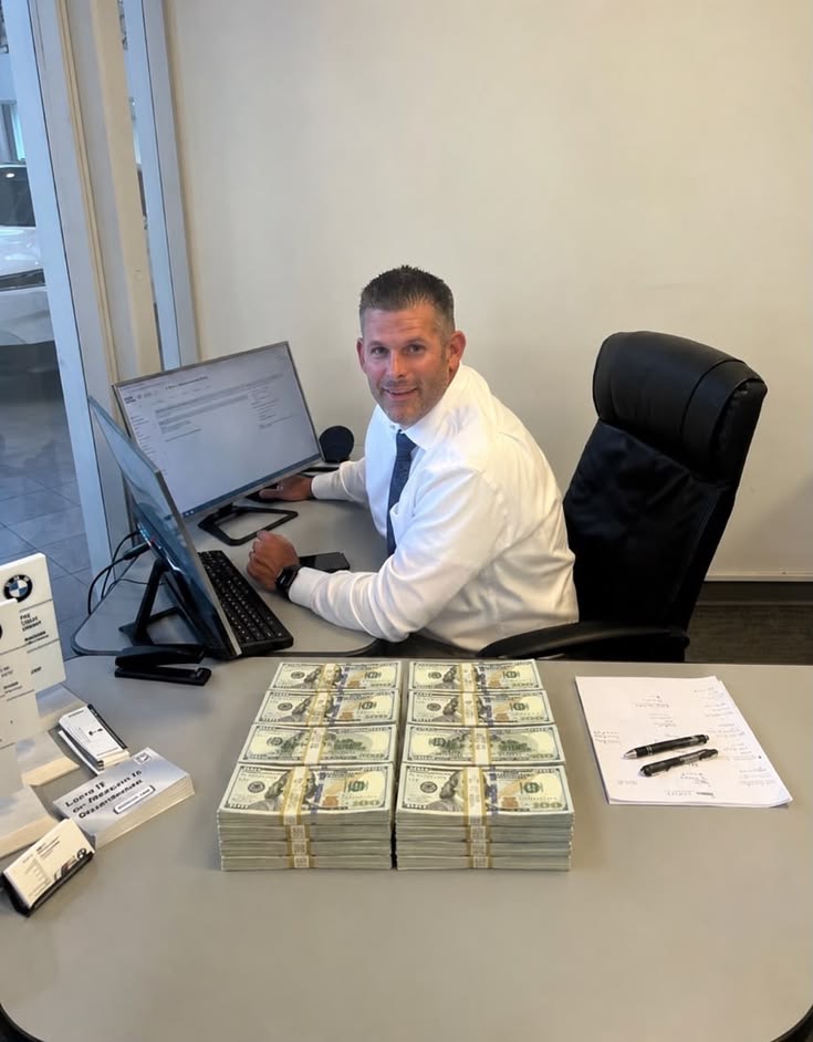 Approved payout prepared at the disbursement desk